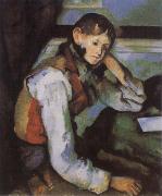 Paul Cezanne Boy in a Red Waistcoat painting